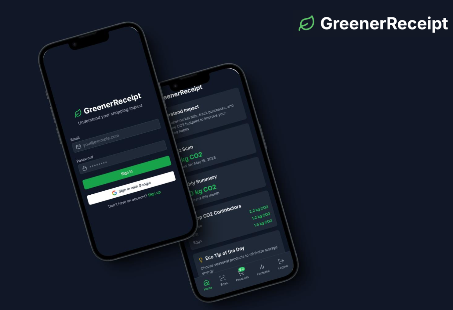 GreenerReceipt – AI Project Management for a Sustainable Shopping App